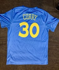 New With Out Tags Curry #30 Youth Large Blue Short Sleeved Shirt