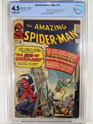 The Amazing Spider-Man #18 (Marvel Comics 1964) CBCS 4.5 1st Ned Leeds Not CGC