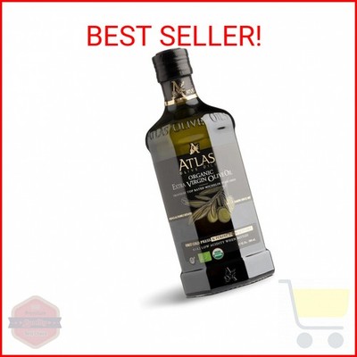 Atlas Organic Cold Pressed Moroccan Extra Virgin Olive Oil Polyphenol Rich 500mL