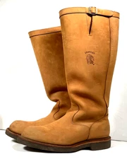 CHIPPEWA Men’s Thick Leather SNAKE Boots SZ  8 1/2 D 17.5”SHAFT 23938  Near Mint