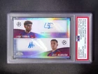 2023-24 Chrome UEFA Lamine Yamal Angel Alarcon RC Dual Auto /99 PSA Auto 10