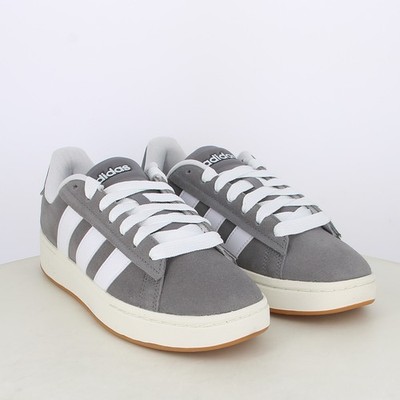 Adidas Grand Court Alpha 00 Men's Athletic Sneaker Grey Shoe Suede