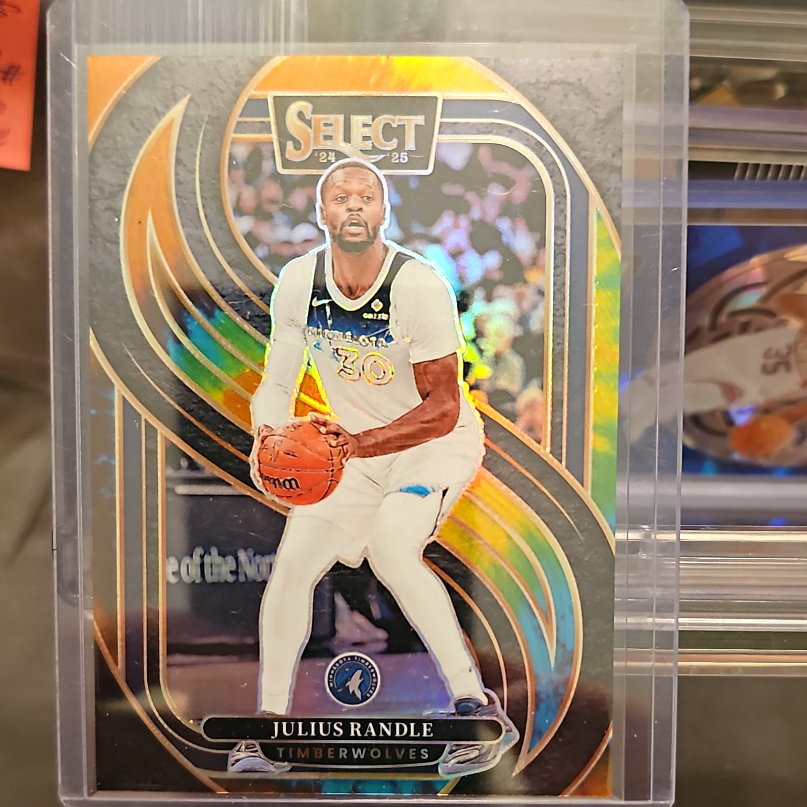 2024-25 Panini Select - Premier Level Julius Randle #129 Tie-Dye Prizm /25