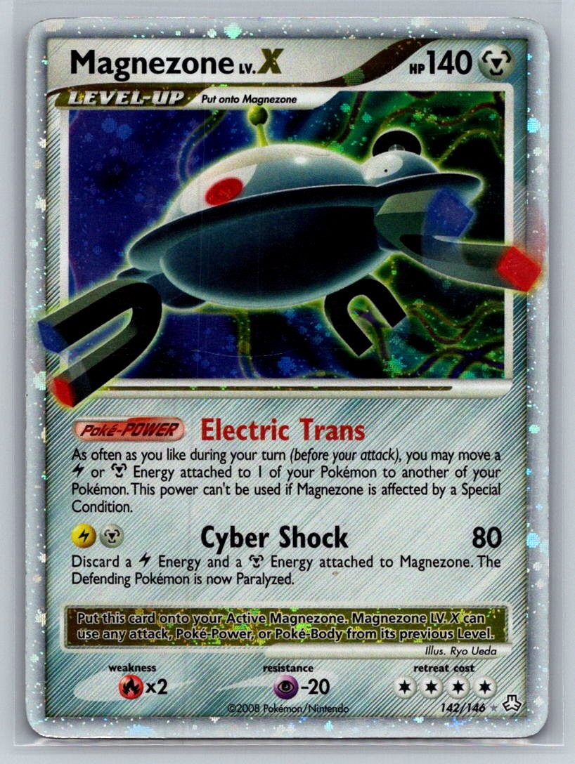 Magnezone LV.X 142/146 Holo LV.X Rare Legends Awakened Pokemon Near Mint