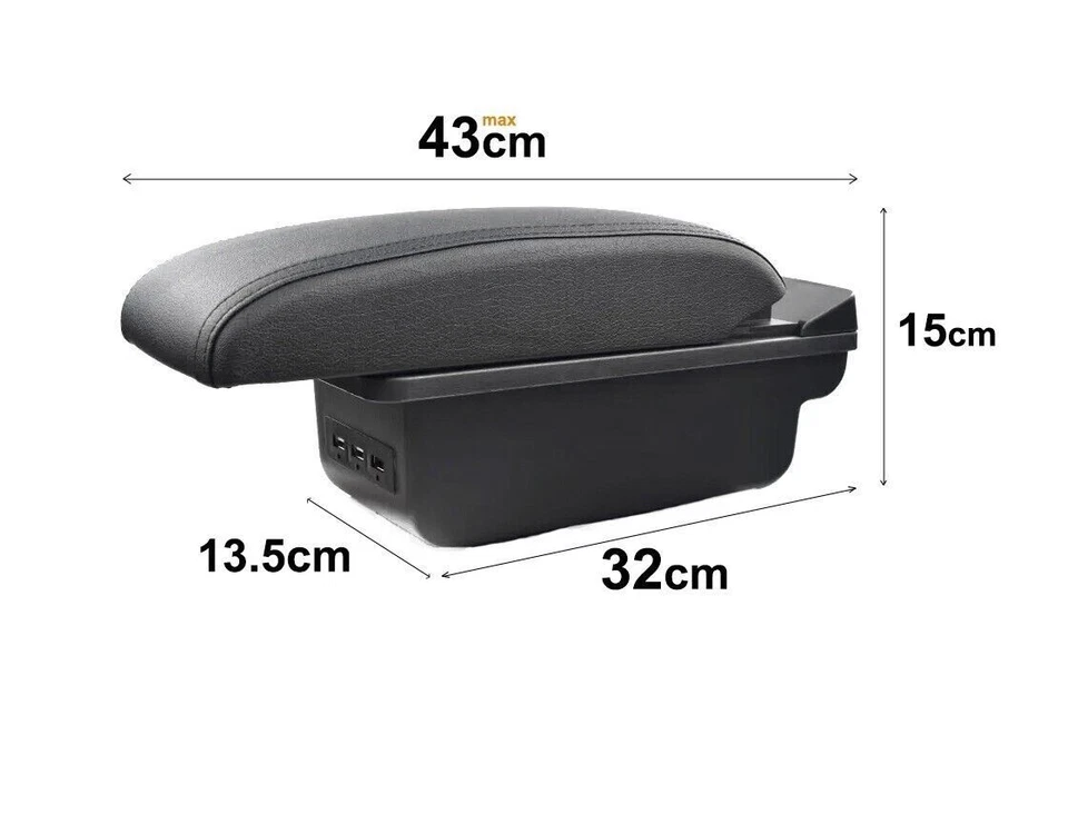 Reposabrazos de coche reposabrazos consola central caja con USB para Chevrolet Spark 2013-2014 Foto 2 de 4