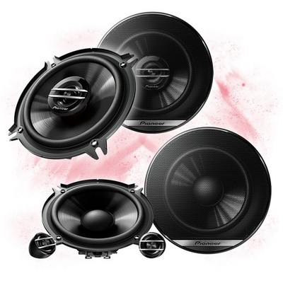 PIONEER 13cm Front/Heck Auto Lautsprecher Komplett-SET für RENAULT (#369)