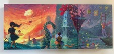 Canvas Brettspiel - Leere Kisten