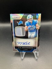 2019 Panini Prizm Rookie Patch Auto 47/60 TJ Hockenson #RPA-TH Patch Auto