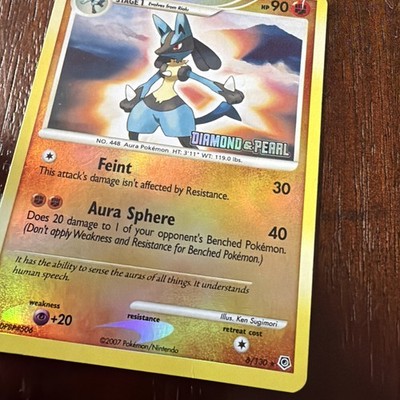 Lucario 6/130 Diamond and Pearl Reverse Holo | eBay