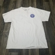 Mr. Zogs Sex Wax T-Shirt Logo Premium size Large White Surf Beach (Stained)
