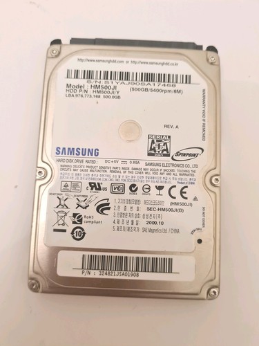 500GB Samsung 2,5" SATA Laptop Festplatte HDD