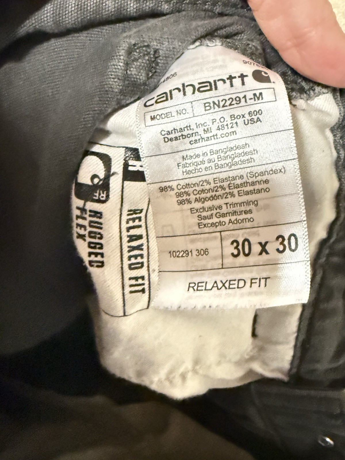 carhartt relaxed fit jeans 30x30 Measures 30x28 thumbnail 5