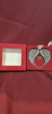 Loss Christmas Ornament A Piece Of My Heart Is In Heaven Pewter Wings Grief New