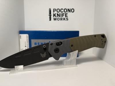 Benchmade 593BK PSK CPM Magnacut Axis Assist Black Blade OD Green G10