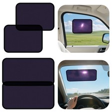 Static Cling Car Sun Shade for Side Window  Windshield, 4 Pack Expandable Wi...