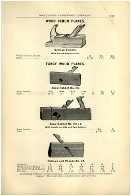 1906 PAPER AD 14 PG Antique bench plane bedrock Stanley Bailey Circular scrub