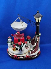 Yankee Candle SINGING SNOWMEN Hanging Tart Burner Animated Musical RARE Video
