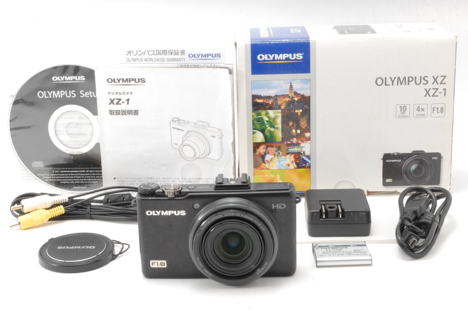 Tested Near MINT Olympus XZ-1 Black 10.0 MP Digital Camera From JAPAN