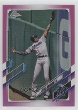 2021 Topps Chrome Pink Refractor Lewis Brinson #42 lw9