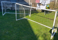 2 x garden football goal posts 8F x 4F - NO NET