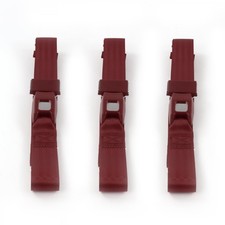 Chevy Nova 1968 - 1974 Standard 2pt Burgandy Lap Bench Seat Belt Kit - 3 Belts
