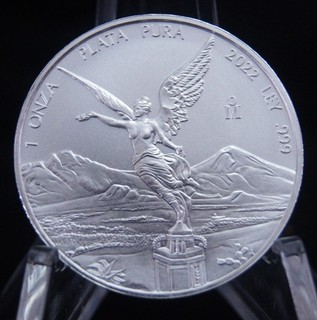 2022 mexican 1 oz libertad silver coin