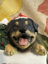 3D Rottweiler Personalized Dog Christmas Ornament Ceramic Up To 7 Letters