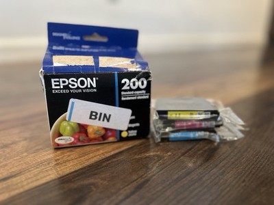 Epson 200 Standard Capacity Genuine Ink Cartridge Cyan Magenta Yellow Damage Box