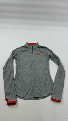 Oregon State Beavers Shirt Womens Small Gray Nike Dri Fit 1/4 Zip Pullover NCAA