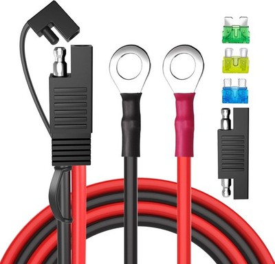 Sae-Batteriestecker SAE auf O-Ring-Klemme Kabelbaum 10AWG 2Pin Schnellkupplung