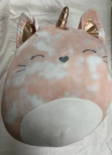 Squishmallows KellyToy Feodora Caticorn 16" Soft Plush Cat Unicon