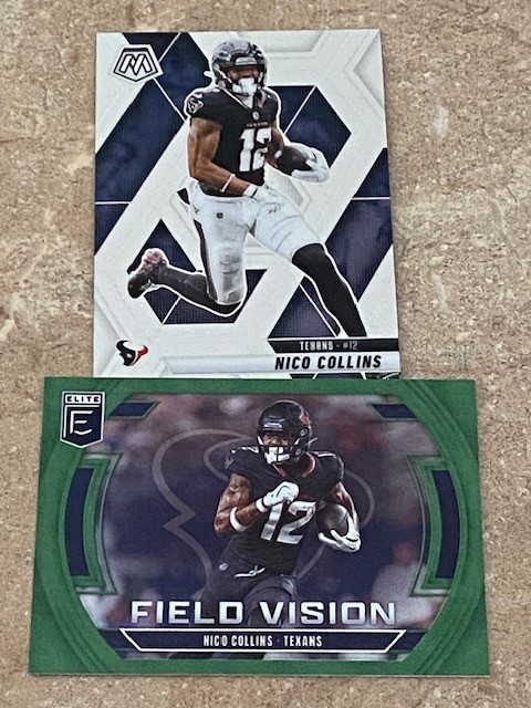 Lot of 2 Nico Collins  Houston Texans football cards