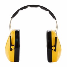 3M Peltor Optime Adjustable Earmuffs SNR Value 27dB Yellow / Black H510A