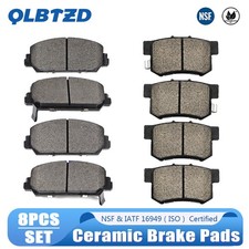 Front Rear Ceramic Brake Pads Kit For 2014 2015 2016 2017 2018 Acura Rdx 3.5l Front Rear Ceramic Brake Pads Kit For 2014 2015 2016 2017 2018 Acura Rdx 3.5l