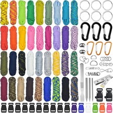 Paracord Set 81 Pieces 550 Nylon Cord 36 Colors 3m - DIY Bracelet Making Kit