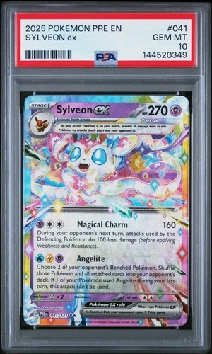2025 POKEMON PRE EN-PRISMATIC EVOLUTIONS #041 SYLVEON ex PSA 10