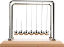 Newton Cradle Balance Balls, Newton Pendulum with 7 Balls, Classic Newton Swing