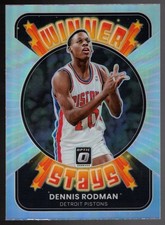 Dennis Rodman - 2021-22 Panini Donruss Optic Winner Stays Silver Holo Prizm #6