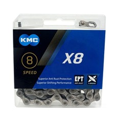 KMC X8 EPT 8-Speed EcoProteQ Edition X-Series Bicycle Chain 116L MTB Bike / Road