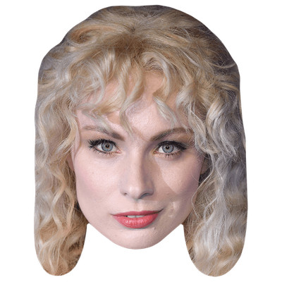 Emmi grüne (Make Up) Promi Maske, flaches Kartengesicht, Kostüm Maske