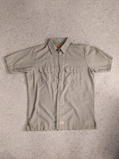 Red Kap Work Shirt Solid Color 2 Pocket Men's Industrial Uniform Short Sleeve