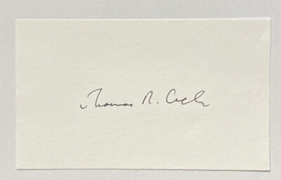 Thomas Robert Cech - Nobelpreis Chemie 1989 - original Autogramm - 12 x 8 cm