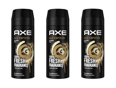 Axe Deospray Gold Temptation Deodorant Bodyspray , 3x150ml EAN8710447484401