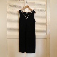 Vintage Ann Taylor Loft 90s Black Dress Large