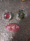 Vintage Jewel Brite Plastic Diorama Christmas Ornaments Lot of 3 — photo 1