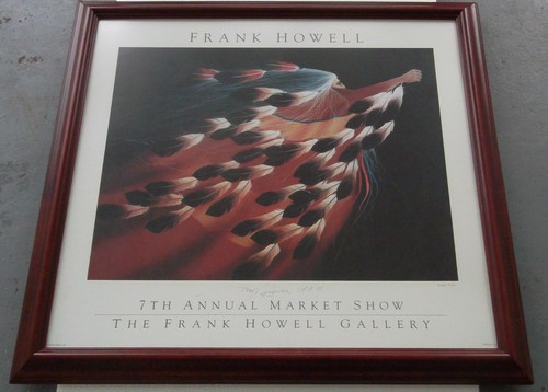 1994 7th Annual Market Show by Hand Signed Native American Artist Frank Howell, - Picture 3 of 6