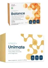 1X Unimate Yerba Mate Supplement LEMON GINGER 30 Sachet+  1X Unicity BALANCE 