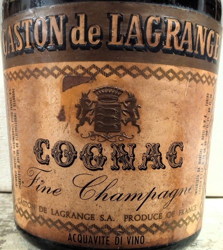 1 Bt. Cognac Fine Champagne V.S.O.P. Gaston de Lagrange - 700ml 40%, vera rarità - Imagen 2 de 5
