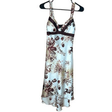 BCX vintage midi floral silky material dress size 3