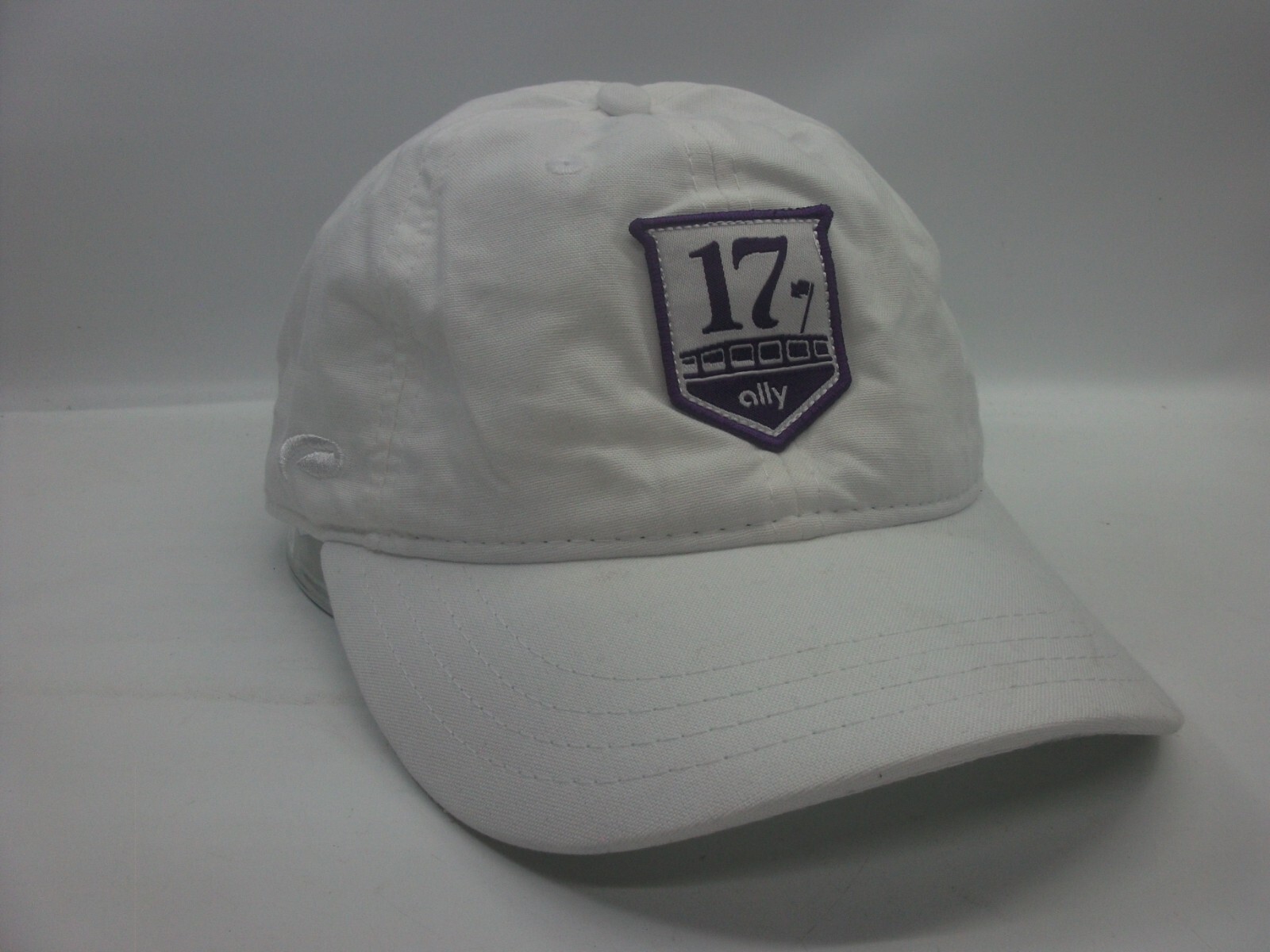 17 Ally Hat White Hook Loop Baseball Cap - image 1